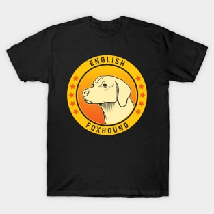 English Foxhound Dog Portrait T-Shirt